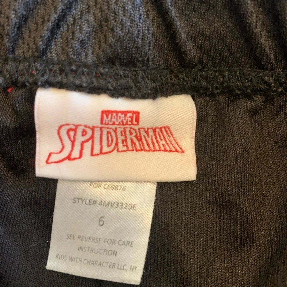 Marvel Spider-Man Logo Tee with Black Collar
